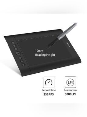 HUION H610Pro 10 inch Drawing Graphics Tablet  (Connectivity - USB) Open Box